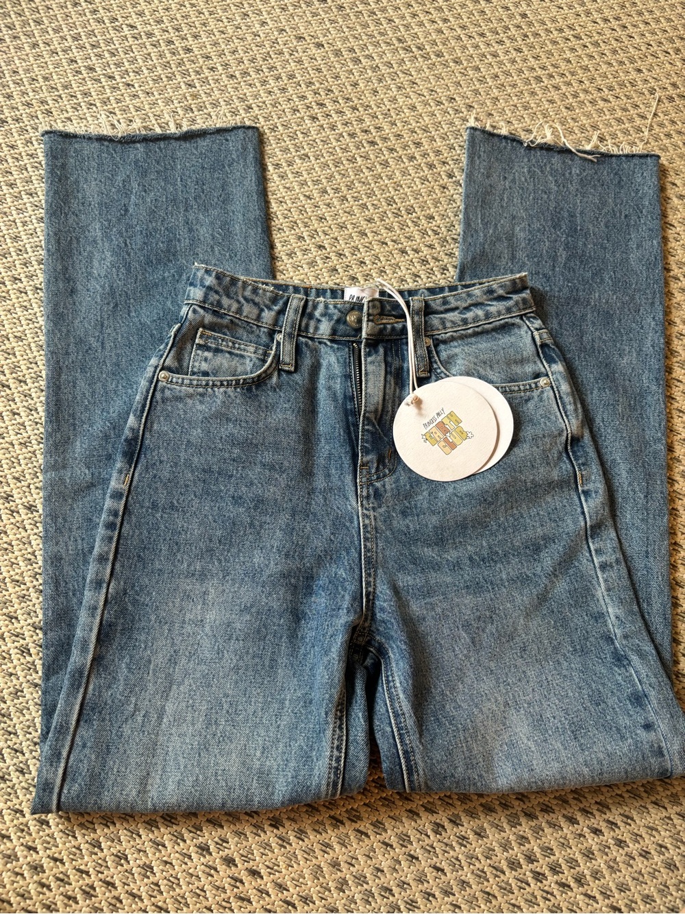 Princess Polly NWT Recycled Cotton Blend Daydream Jeans Size 0 Blue Denim